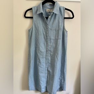 Madewell chambray tank dress in XS.